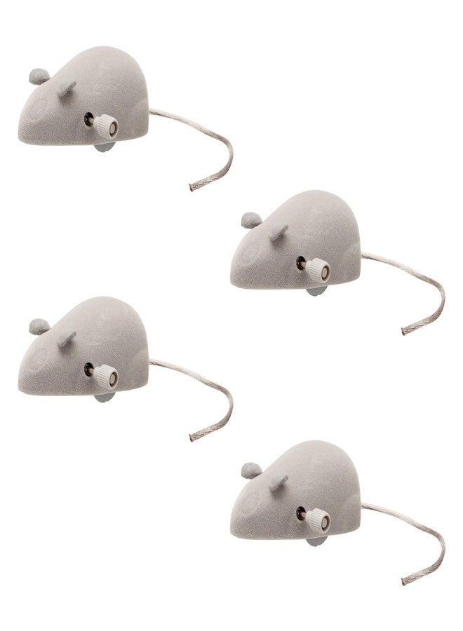 Trixie Wind up Mouse Toy for Cats, Interactive Cat Toy, Cats Hunting Mouse Toys, Kitten Playing Toys Rat, Cat Training Toy, Plastic Material, 7 cm (Pack of 4) - Image 1